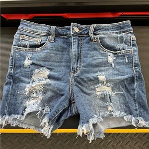 Cello Distressed Jean Shorts size M